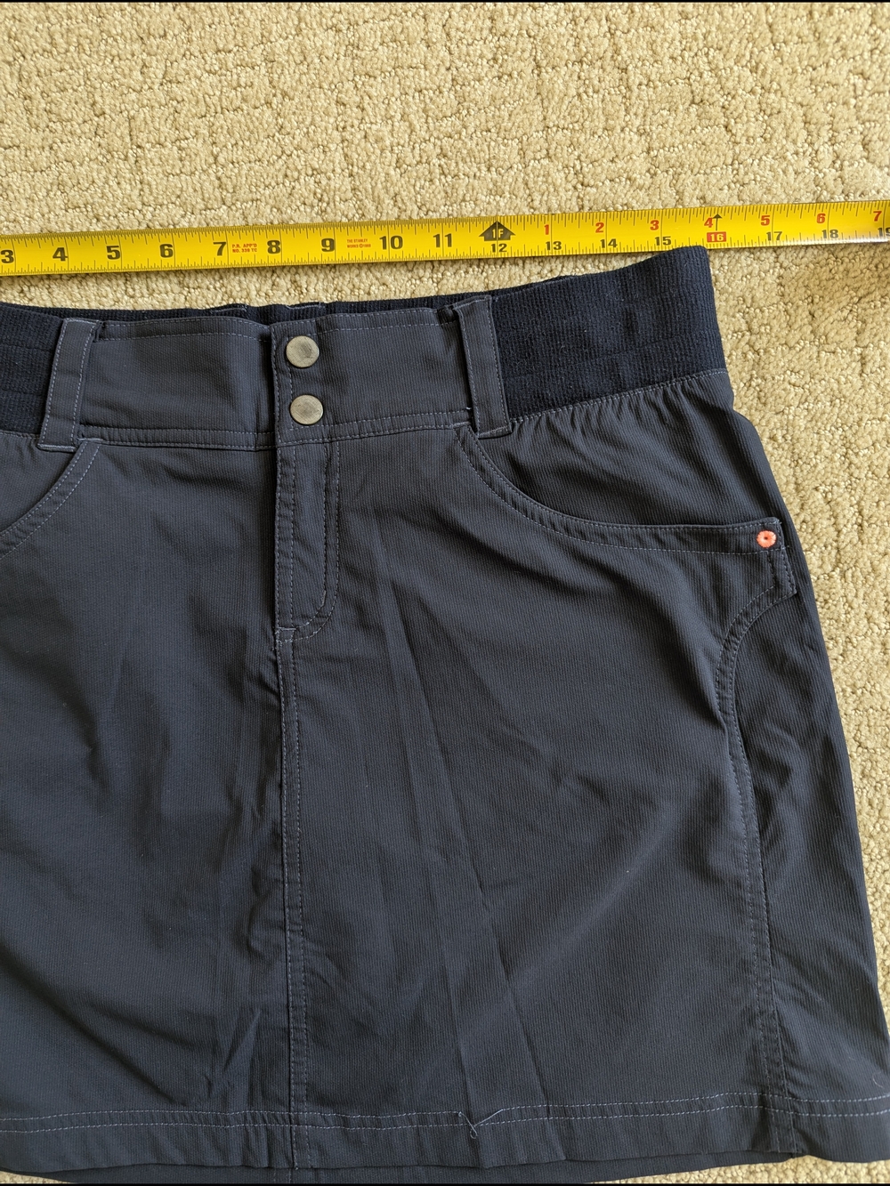 Title Nine Clamber Skirt Skort Lined Shorts 10 Navy Hiking Pickleball Outdoor - Picture 11 of 12